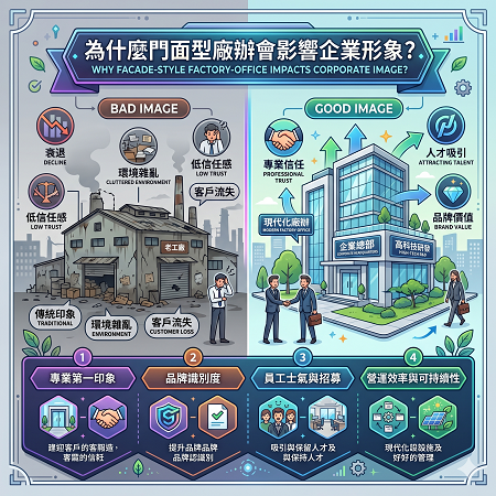 為什麼門面型廠辦會影響企業形象？