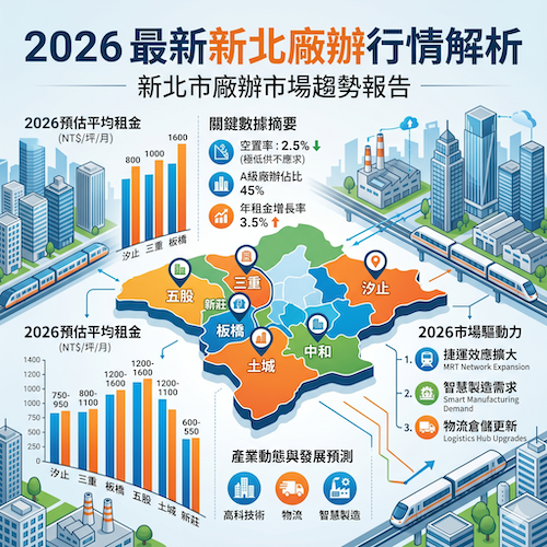 2026 最新新北廠辦行情解析：土城廠辦與盛元承天推薦評估
